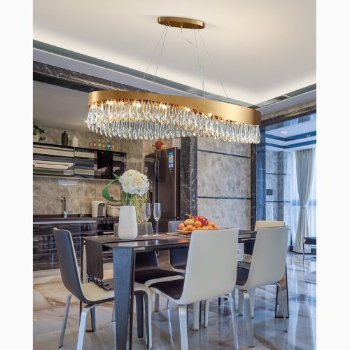 MIRODEMI Capo Noli New Modern Wave Shaped Chandelier