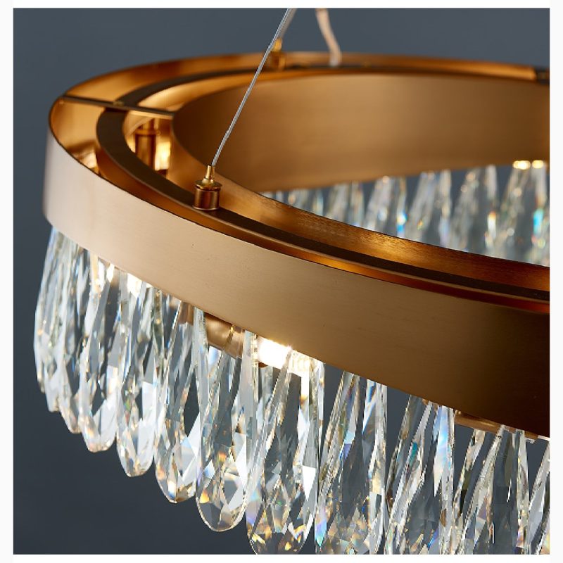 MIRODEMI Capo Noli New Modern Wave Shaped Crystal Chandelier