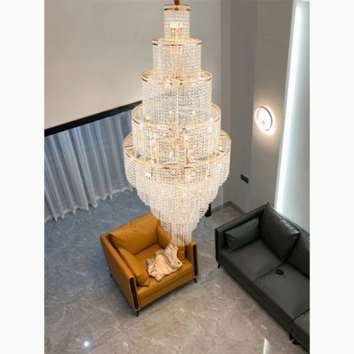 MIRODEMI Capri Big Crystal Chandelier for Room