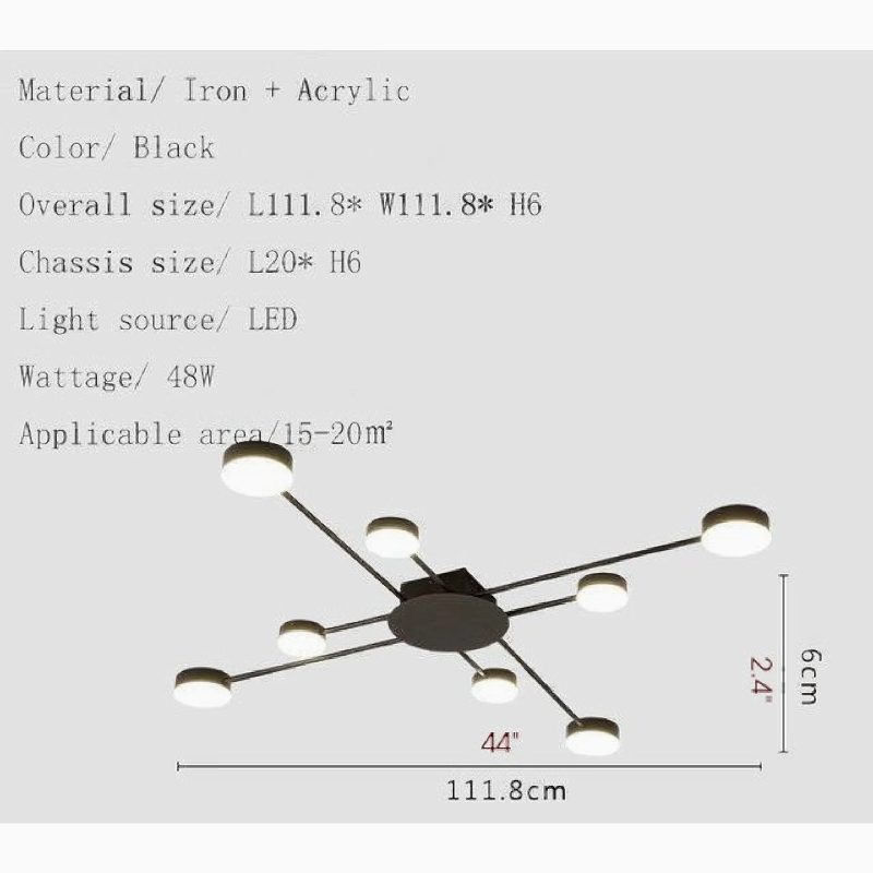 MIRODEMI Carouge Led Modern Lights