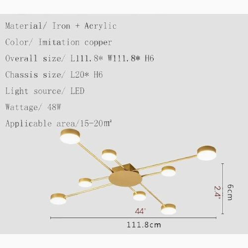 MIRODEMI Carouge Modern Style Light