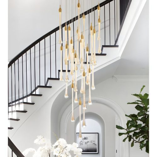 MIRODEMI Castagniers luxury gold chandelier for hall