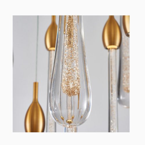 MIRODEMI Castagniers luxury gold chandelier small details