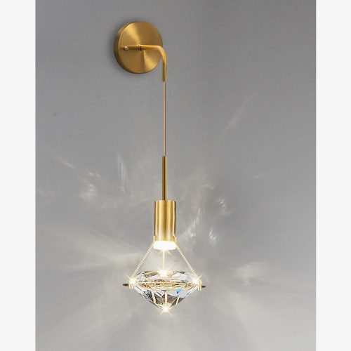 MIRODEMI Catarroja New Modern Diamond Crystal Wall Sconce