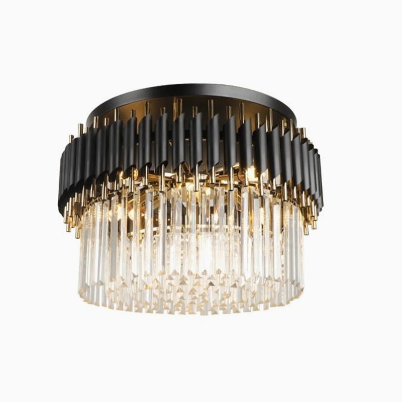 MIRODEMI Ceriale black crystal chandelier