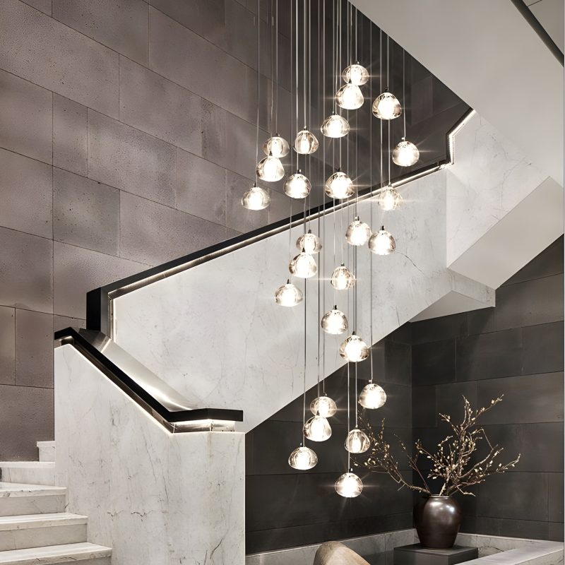 Modern Stylish LED Crystal Pendant Chandelier from Mirodemi with Cool Light