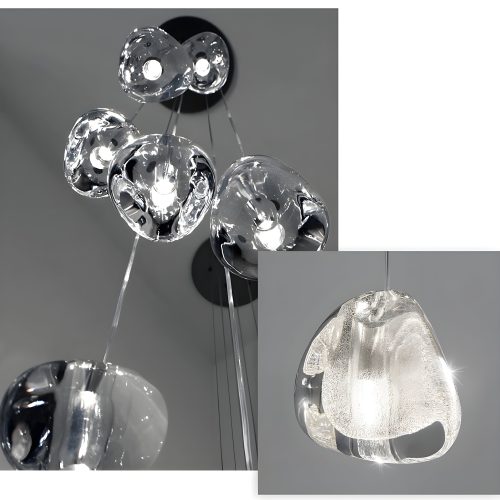 Modern Stylish LED Crystal Pendant Chandelier from Mirodemi with Cool Light 