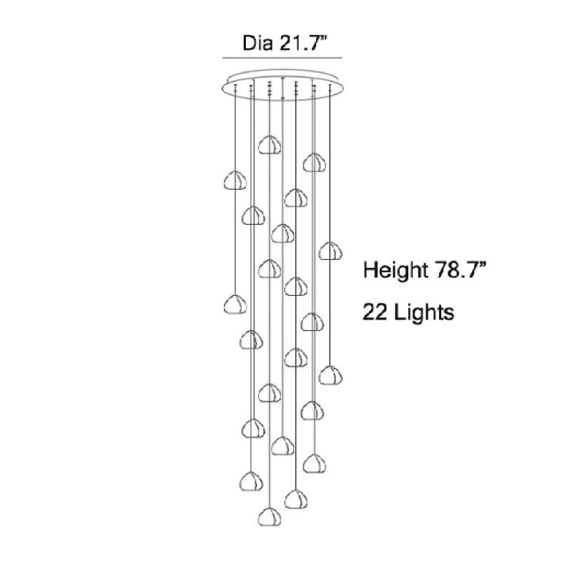 MIRODEMI Cernobbio Luxury LED Light 22L