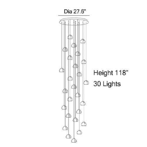 MIRODEMI Cernobbio Luxury LED Light 30L