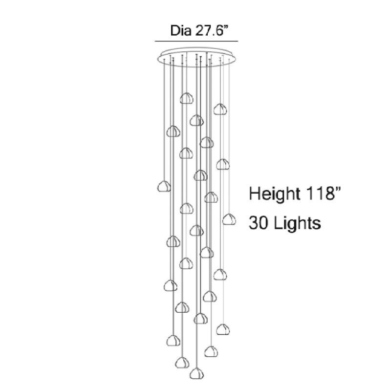 MIRODEMI Cernobbio Luxury LED Light 30L