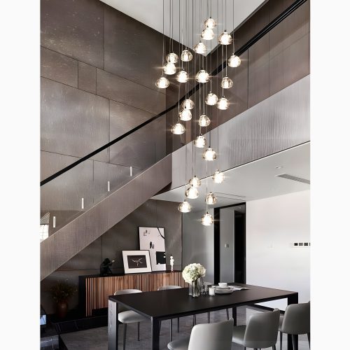 Modern Stylish LED Crystal Pendant Chandelier from Mirodemi for Dining Room