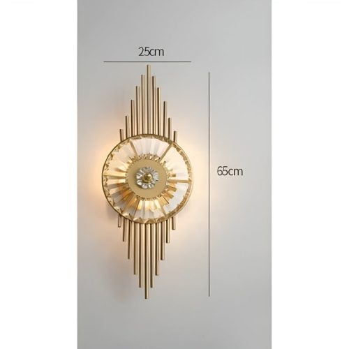 MIRODEMI Ceuta Gold Decoration Wall Sconce Scheme