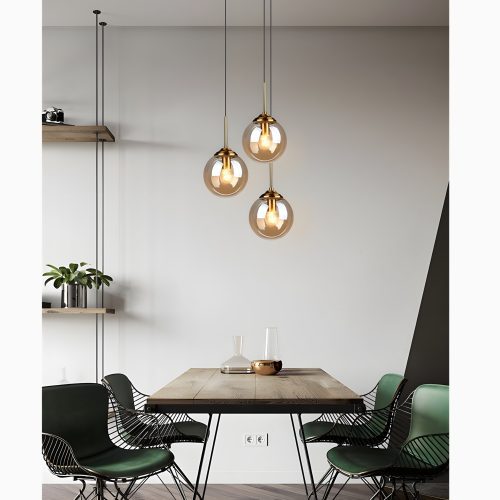 MIRODEMI Chexbres Pendant Light in the Shape of Glass Balls Home Decoration