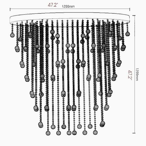 MIRODEMI Chiavari lux waterfall chandelier