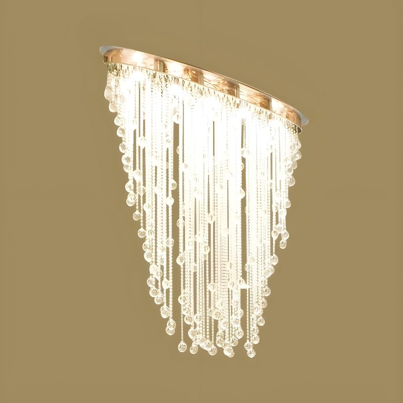 MIRODEMI Chiavari lux waterfall chandelier for living room