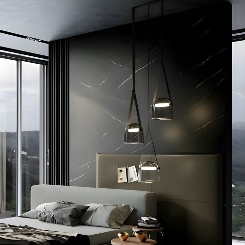 MIRODEMI Cipieres Modern Elegant Crystal LED Pendant Lamp for Bedroom