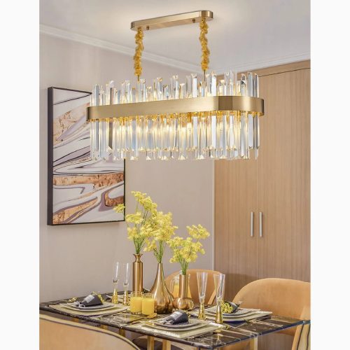 MIRODEMI Cisanosul Neva Modern Elite Gold Crystal Chandelier for Home