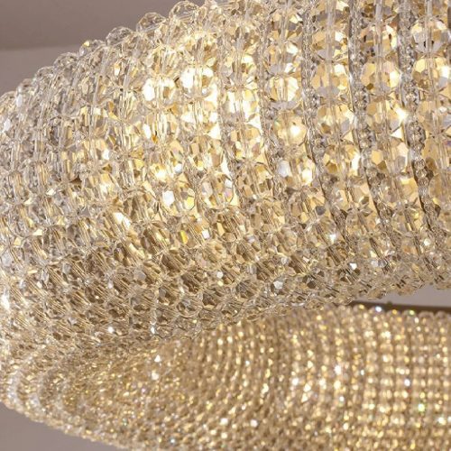 MIRODEMI Claviers Modern Elegant Crystal Pendant Chandelier Small Details