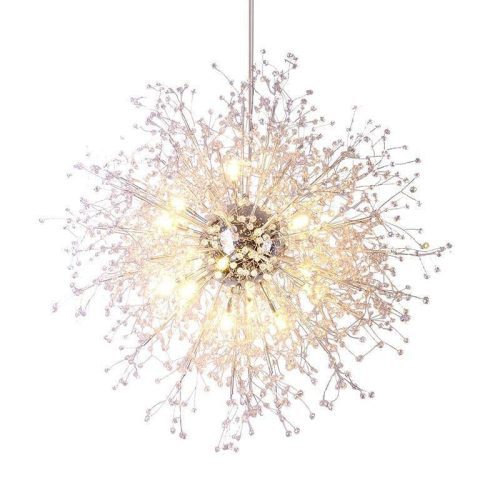 MIRODEMI Collongues Fluff Crystal Chandelier For Dining Room