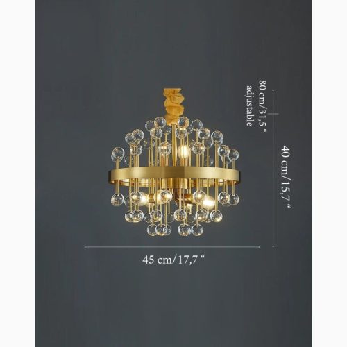 MIRODEMI Colorful Modern Crystal Gold Glass Living Room Light Scheme