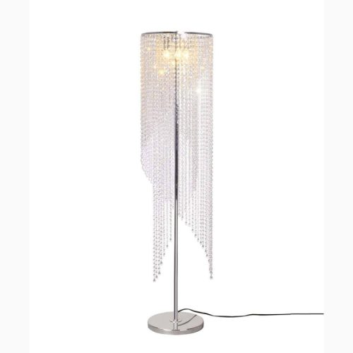 MIRODEMI Cossonay Modern LED Floor Lamp With Crystal Veil for Living Room