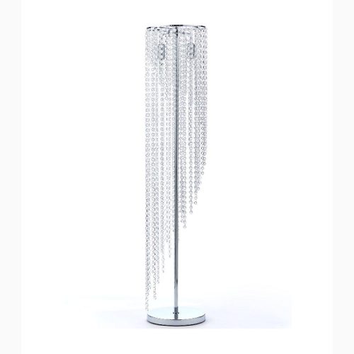 MIRODEMI Cossonay Modern LED Floor Lamp With Crystal Veil for Room Home