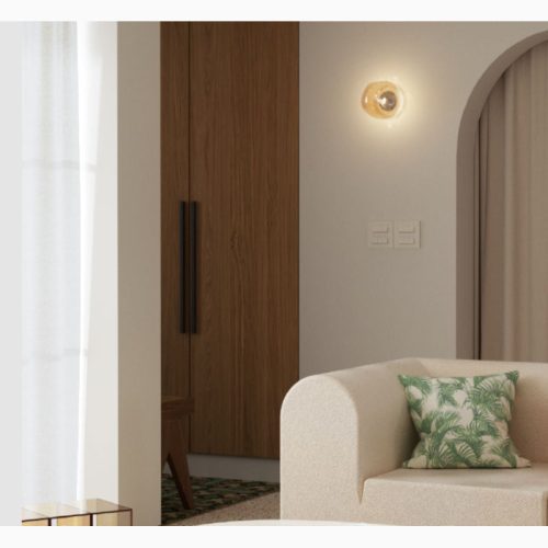 MIRODEMI Creative Glass Wall Lamp in Ultramodern Style Room Bedroom Home Hall