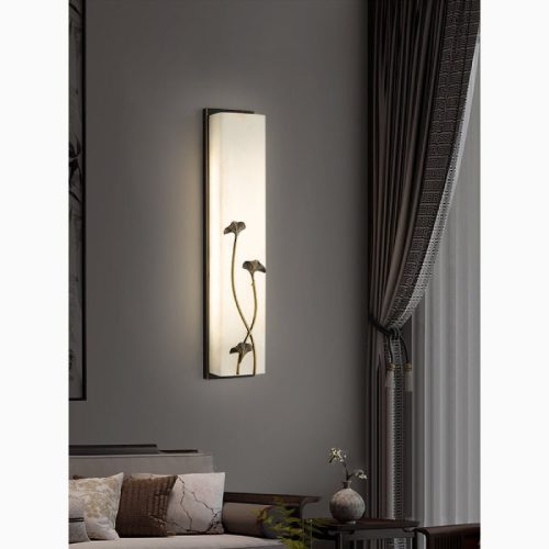 MIRODEMI Creative Marble Wall Lamp in Chinese Style for Bedroom