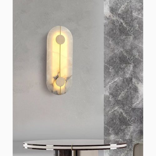 MIRODEMI Creative Marble Wall Lamp in Chinese for Living Room Bedroom Home