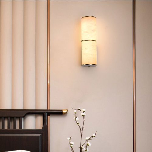 MIRODEMI Creative Marble Wall Lamp in Style for Dining Room Bedroom