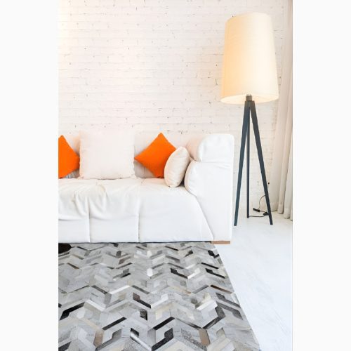 MIRODEMI Creative Modern Colorful Rectangle Cowhide Carpet For Bedroom