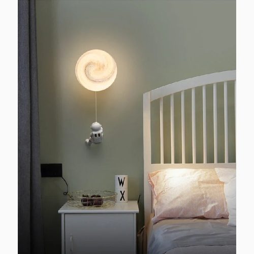 MIRODEMI Creative Universe Lantern Planet Wall Sconce for Kids Bedroom Home