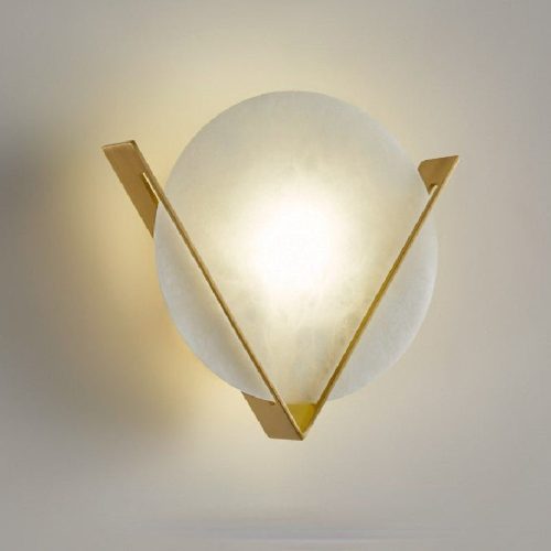 MIRODEMI Creative Wall Lamp in Retro Minimalistic Style Gold Living Room Bedroom Home Hall