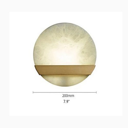 MIRODEMI Creative Wall Lamp in Retro Minimalistic Style Gold Marble Home Hall Details