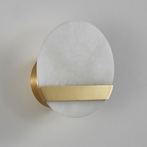 MIRODEMI Creative Wall Lamp in Retro Minimalistic Style Gold Marble Living Room Bedroom Home Hall Details