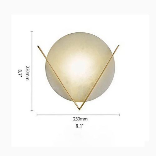 MIRODEMI Creative Wall Lamp in Retro Minimalistic Style Gold Marble Living Room Hall Details