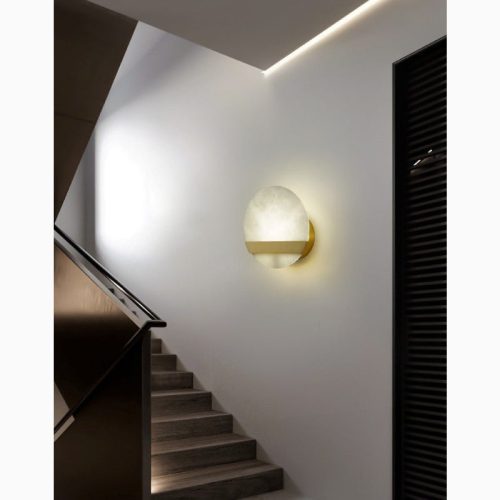 MIRODEMI Creative Wall Lamp in Retro Minimalistic Style Gold Marble Living Room Home