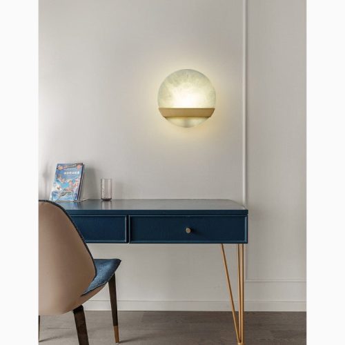 MIRODEMI Creative Wall Lamp in Retro Minimalistic Style Gold Marble Living Room Home Hall