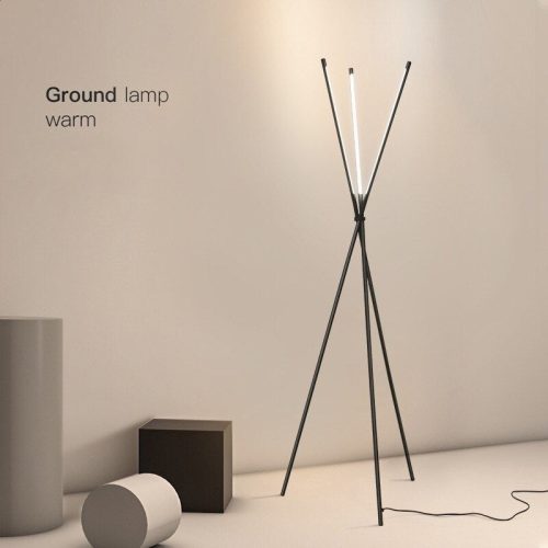 MIRODEMI Cully Post Modern Black LED Minimalistic Floor Lamp for Hall