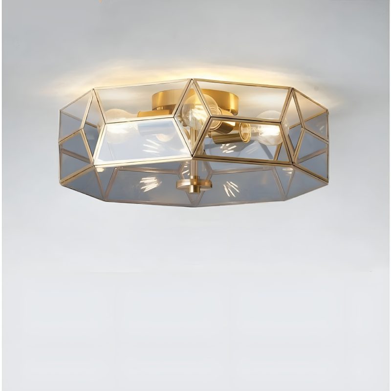 MIRODEMI Dietikon Modern LED Copper Ceiling Lamp