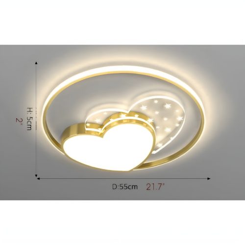 MIRODEMI Diksmuide Led Heart Shaped Ceiling Light