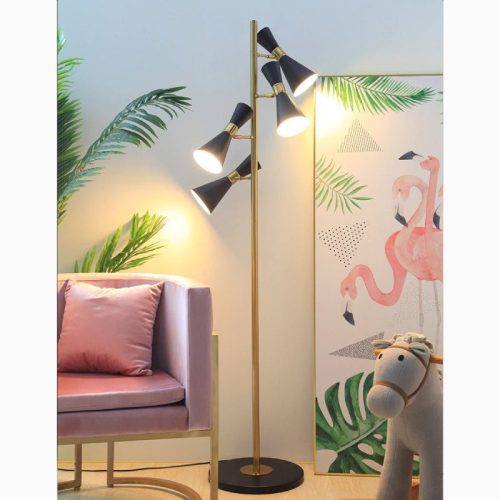 MIRODEMI Disentis Muster Nordic Standing Light Floor Lamp for Reading Living Room Bedroom Hall