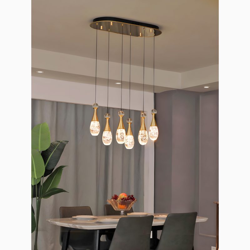 MIRODEMI Dolceacqua Stunning Modern Crystal Jellyfish Style Ceiling Light for Living Room, Bedroom