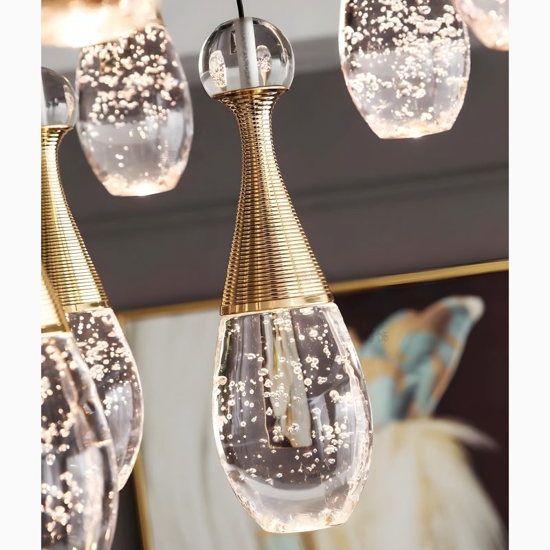 MIRODEMI Dolceacqua Modern Crystal Jellyfish Style Ceiling Light for Living Room