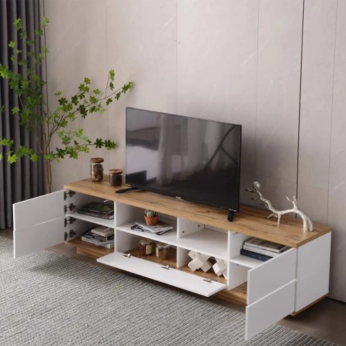 MIRODEMI Don Wooden TV Stand for 80 inch TV