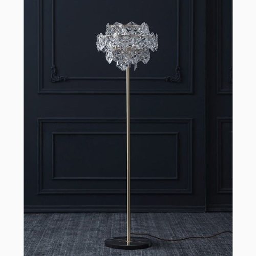 MIRODEMI Dubendorf Nordic Luxury Crystal LED Floor Lamp With Marble Base for Reading Living Room Bedroom Home Hall Details