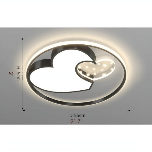 MIRODEMI Durbuy Led Heart Shaped Ceiling Light