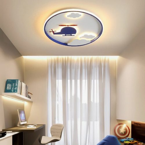 MIRODEMI Ecublens LED Ceiling Helicopter Lamp For Kids Room