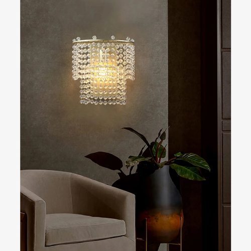 MIRODEMI Elda Crystal Modern Wall Lamp