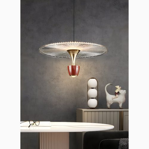 MIRODEMI Engelberg Chandelier In The Shape of Art Flower Umbrella Red